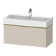 Duravit Meuble sous-lavabo D-Neo 98,4x44,2 cm, gris poli/Taupe m, 1 tiroir, suspendu-1