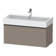 Duravit Meuble sous lavabo D-Neo 98,4x44,2 cm, noir/Bas ma, 1 tiroir, suspendu-1