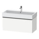 Duravit Meuble sous-lavabo D-Neo 98,4x44,2 cm, noir/blanc, 1 tiroir, suspendu-1