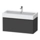 Duravit Meuble sous-lavabo D-Neo 98,4x44,2 cm, noir/Grap ma, 1 tiroir, suspendu-1