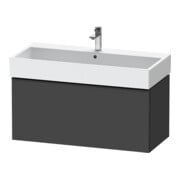 Duravit Meuble sous-lavabo D-Neo 98,4x44,2 cm, noir/Grap ma, 1 tiroir, suspendu