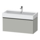 Duravit Meuble sous-lavabo D-Neo 98,4x44,2 cm, noir/gris mat, 1 tiroir, suspendu-1