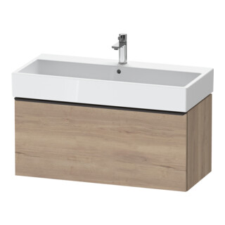 Duravit Meuble sous lavabo D-Neo 98,4x44,2 cm, noir/mat, 1 tiroir, suspendu