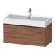 Duravit Meuble sous lavabo D-Neo 98,4x44,2 cm, noir/noisette, 1 tiroir, suspendu-1