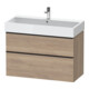 Duravit Meuble sous-lavabo D-Neo 98,4x44,2 cm, noir/oeuf, 1 porte, 1 tiroir-1