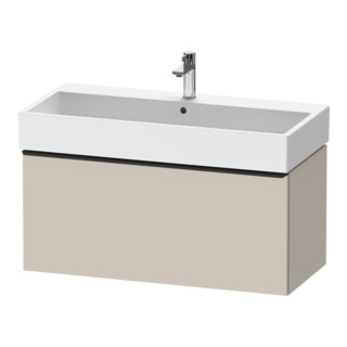 Duravit Meuble sous lavabo D-Neo 98,4x44,2 cm, noir/taupe, 1 tiroir, suspendu