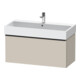 Duravit Meuble sous lavabo D-Neo 98,4x44,2 cm, noir/taupe, 1 tiroir, suspendu-1