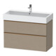 Duravit Meuble sous-lavabo D-Neo 98,4x44,2cm, b chêne/blanc, 1 porte, 1 tiroir-1