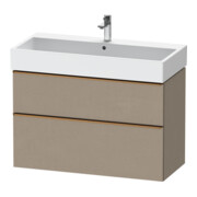Duravit Meuble sous-lavabo D-Neo 98,4x44,2cm, b chêne/blanc, 1 porte, 1 tiroir