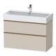 Duravit Meuble sous-lavabo D-Neo 98,4x44,2cm, blanc brillant, 1 porte, 1 tiroir-1