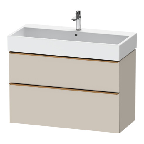 Duravit Meuble sous-lavabo D-Neo 98,4x44,2cm, blanc brillant, 1 porte, 1 tiroir