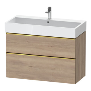 Duravit Meuble sous lavabo D-Neo 98,4x44,2cm, g pol/Ei ma, 1 porte, 1 tiroir