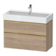 Duravit Meuble sous lavabo D-Neo 98,4x44,2cm, g pol/Ei ma, 1 porte, 1 tiroir-1