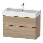 Duravit Meuble sous lavabo D-Neo 98,4x44,2cm, g pol/Ei ma, 1 porte, 1 tiroir