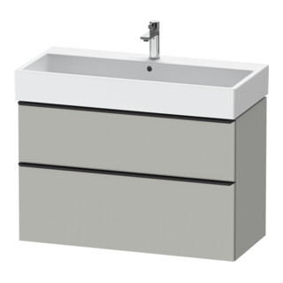 Duravit Meuble sous lavabo D-Neo 98,4x44,2cm, noir/gris m, 1 tiroir, 1 coulissant