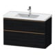 Duravit Meuble sous-lavabo D-Neo 98,4x45,2 cm, b chêne/écru, 1 porte, 1 tiroir-1