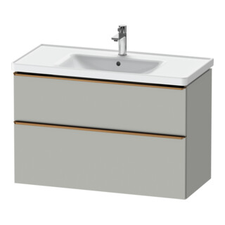 Duravit Meuble sous-lavabo D-Neo 98,4x45,2 cm, b chêne/gris, 1 porte, 1 tiroir