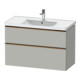Duravit Meuble sous-lavabo D-Neo 98,4x45,2 cm, b chêne/gris, 1 porte, 1 tiroir-1