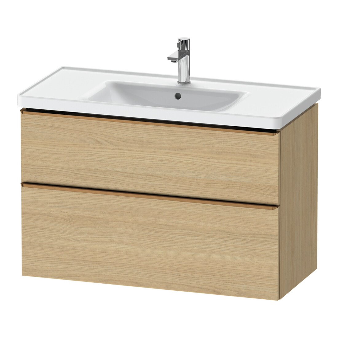 Duravit Meuble sous-lavabo D-Neo 98,4x45,2 cm, b geb/Ei N, 1 porte, 1 tiroir