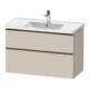 Duravit Meuble sous lavabo D-Neo 98,4x45,2 cm, blanc brillant, 1 porte, 1 tiroir-1