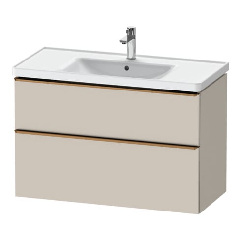 Duravit Meuble sous lavabo D-Neo 98,4x45,2 cm, blanc brillant, 1 porte, 1 tiroir