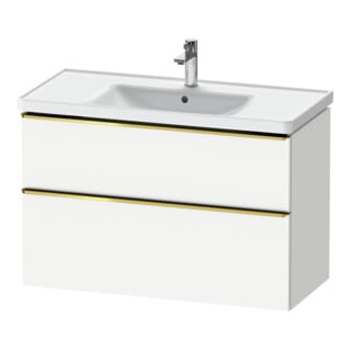 Duravit Meuble sous lavabo D-Neo 98,4x45,2 cm, blanc brillant, 1 porte, 1 tiroir