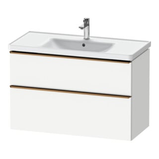 Duravit Meuble sous lavabo D-Neo 98,4x45,2 cm, blanc brillant/mat, 1 porte, 1 tiroir