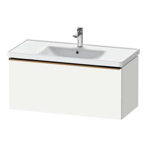 Duravit Meuble sous-lavabo D-Neo 98,4x45,2 cm, blanc/gris, 1 tiroir, suspendu