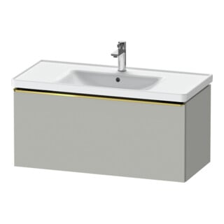 Duravit Meuble sous-lavabo D-Neo 98,4x45,2 cm, blanc poli/gris mat, 1 tiroir, suspendu