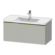 Duravit Meuble sous-lavabo D-Neo 98,4x45,2 cm, blanc poli/gris mat, 1 tiroir, suspendu