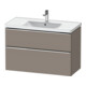 Duravit Meuble sous-lavabo D-Neo 98,4x45,2 cm, ch/Bas m, 1 porte, 1 tiroir-1