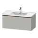 Duravit Meuble sous lavabo D-Neo 98,4x45,2 cm, chêne brossé/gris, 1 tiroir, suspendu-1