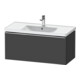 Duravit Meuble sous-lavabo D-Neo 98,4x45,2 cm, chr/Grap ma, 1 tiroir, suspendu-1