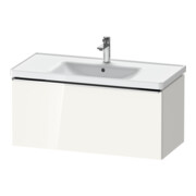 Duravit Meuble sous-lavabo D-Neo 98,4x45,2 cm, chrome/blanc brillant, 1 tiroir, suspendu-1