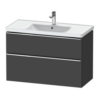 Duravit Meuble sous lavabo D-Neo 98,4x45,2 cm, chrome/gris, 1 porte, 1 tiroir