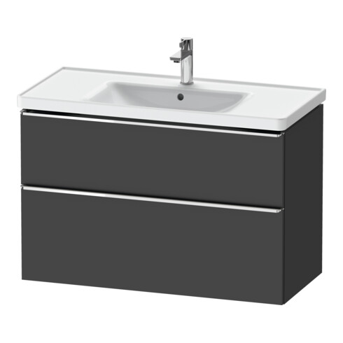 Duravit Meuble sous lavabo D-Neo 98,4x45,2 cm, chrome/gris, 1 porte, 1 tiroir