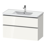 Duravit Meuble sous-lavabo D-Neo 98,4x45,2 cm, ES blanc/gris, 1 porte, 1 tiroir