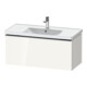 Duravit Meuble sous lavabo D-Neo 98,4x45,2 cm, ES blanc/gris, 1 tiroir, suspendu-1