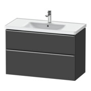 Duravit Meuble sous lavabo D-Neo 98,4x45,2 cm, ES blanc/gris m, 1 porte, 1 tiroir-1