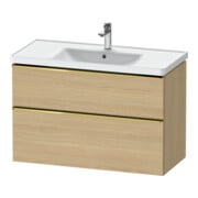 Duravit Meuble sous lavabo D-Neo 98,4x45,2 cm, g pol/Ei N, 1 porte, 1 tiroir