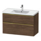 Duravit Meuble sous-lavabo D-Neo 98,4x45,2 cm, g pol/Nu d, 1 porte, 1 tiroir-1