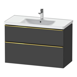 Duravit Meuble sous-lavabo D-Neo 98,4x45,2 cm, gris mat, 1 porte, 1 tiroir