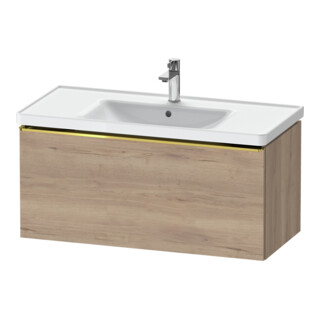 Duravit Meuble sous lavabo D-Neo 98,4x45,2 cm, gris perle/ivoire, 1 tiroir, suspendu