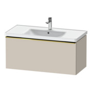Duravit Meuble sous lavabo D-Neo 98,4x45,2 cm, gris perle/Taupe, 1 tiroir, suspendu-1