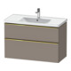 Duravit Meuble sous-lavabo D-Neo 98,4x45,2 cm, gris poli/Bas m, 1 porte, 1 tiroir-1