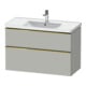 Duravit Meuble sous lavabo D-Neo 98,4x45,2 cm, gris poli/mat, 1 porte, 1 tiroir-1