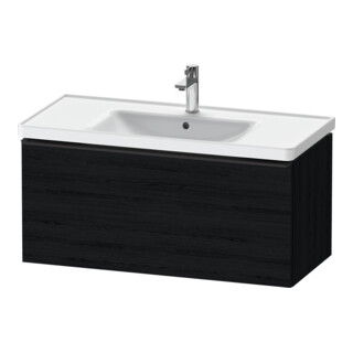 Duravit Meuble sous-lavabo D-Neo 98,4x45,2 cm, noir/blanc, 1 tiroir, suspendu