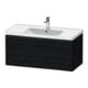 Duravit Meuble sous-lavabo D-Neo 98,4x45,2 cm, noir/blanc, 1 tiroir, suspendu-1