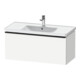 Duravit Meuble sous-lavabo D-Neo 98,4x45,2 cm, noir/blanc mat, 1 tiroir, suspendu-1