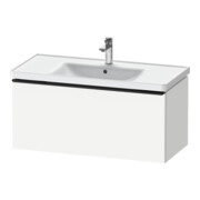 Duravit Meuble sous-lavabo D-Neo 98,4x45,2 cm, noir/blanc mat, 1 tiroir, suspendu
